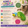 🐛 KONG® Flingaroo Caterpillar – Jouet Chenille Élastique & Crépitante