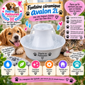 🐾💧 Fontaine Céramique Avalon – PetSafe (2 L)