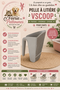 🧼 Pelle à Litière VScoop – Tamisage Rapide & Prise en Main Optimisée