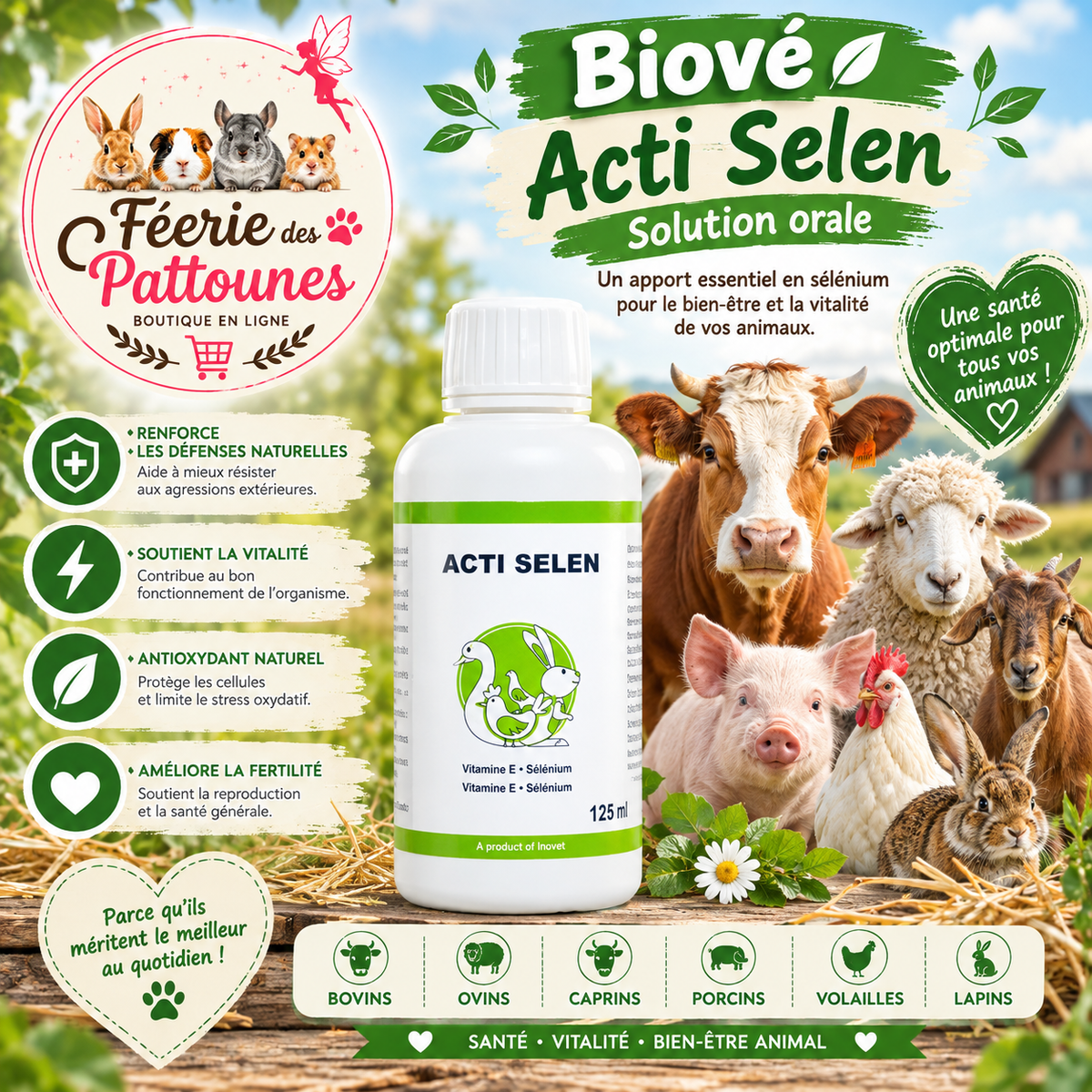 ⚡🌾 Biové – Acti Selen – Solution Orale – 125 ml