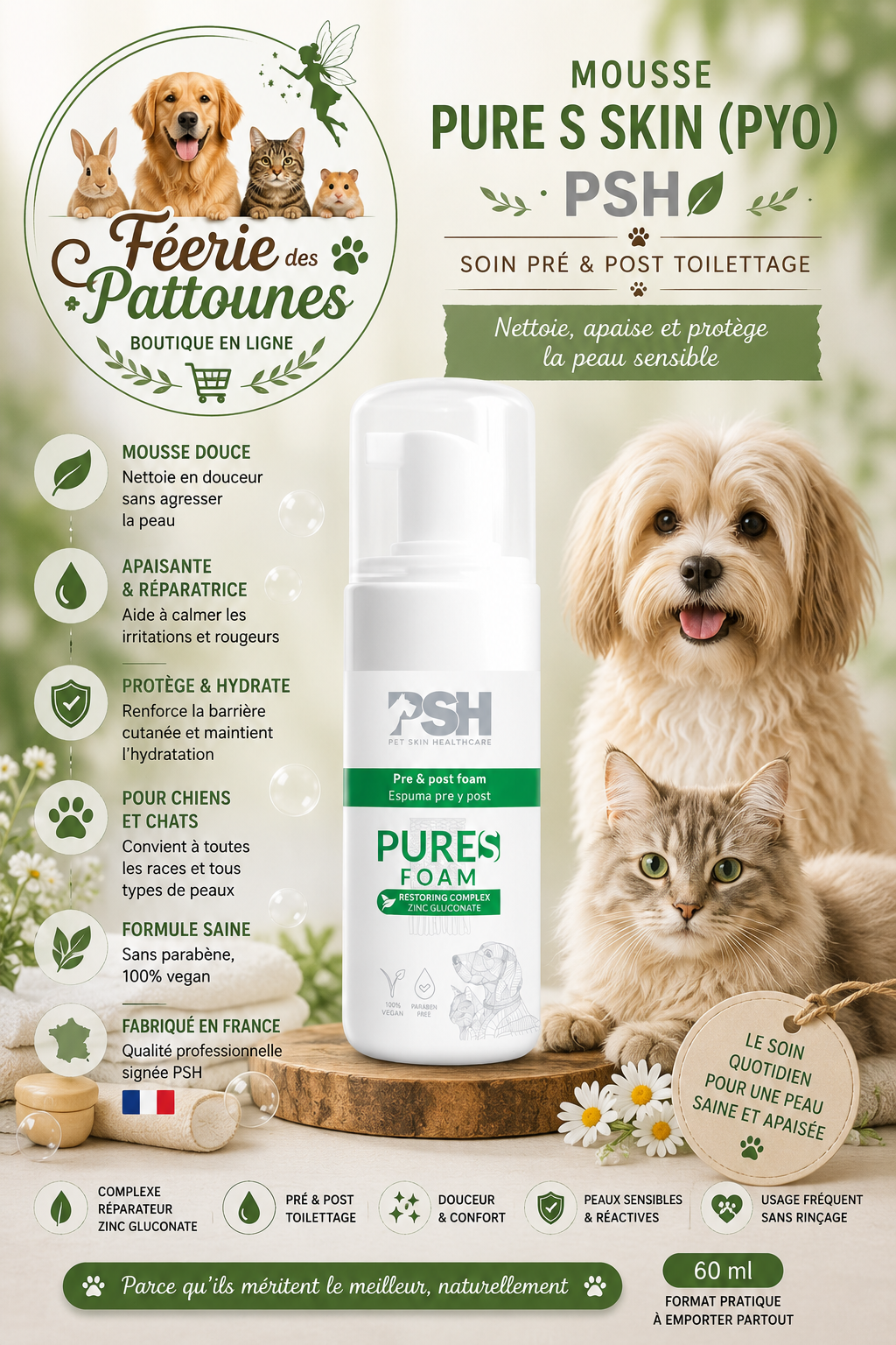 🛡️ Mousse Pure S SKIN (PYO) – PSH (60 ml)