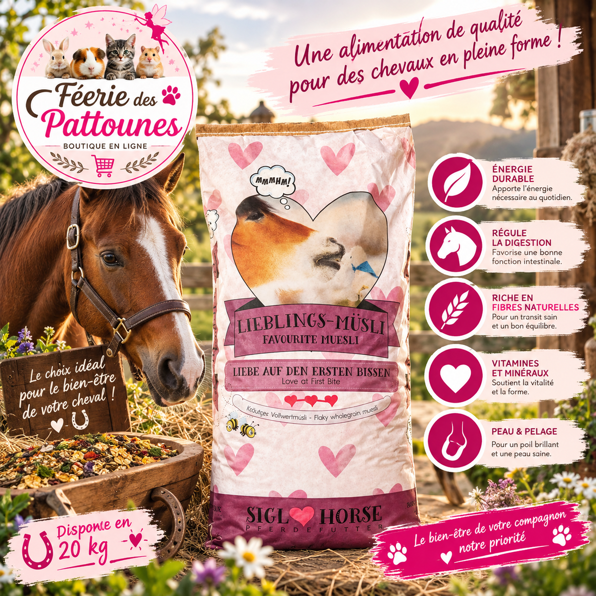 🐴✨ Siglhorse Lieblings Müsli – 20 kg