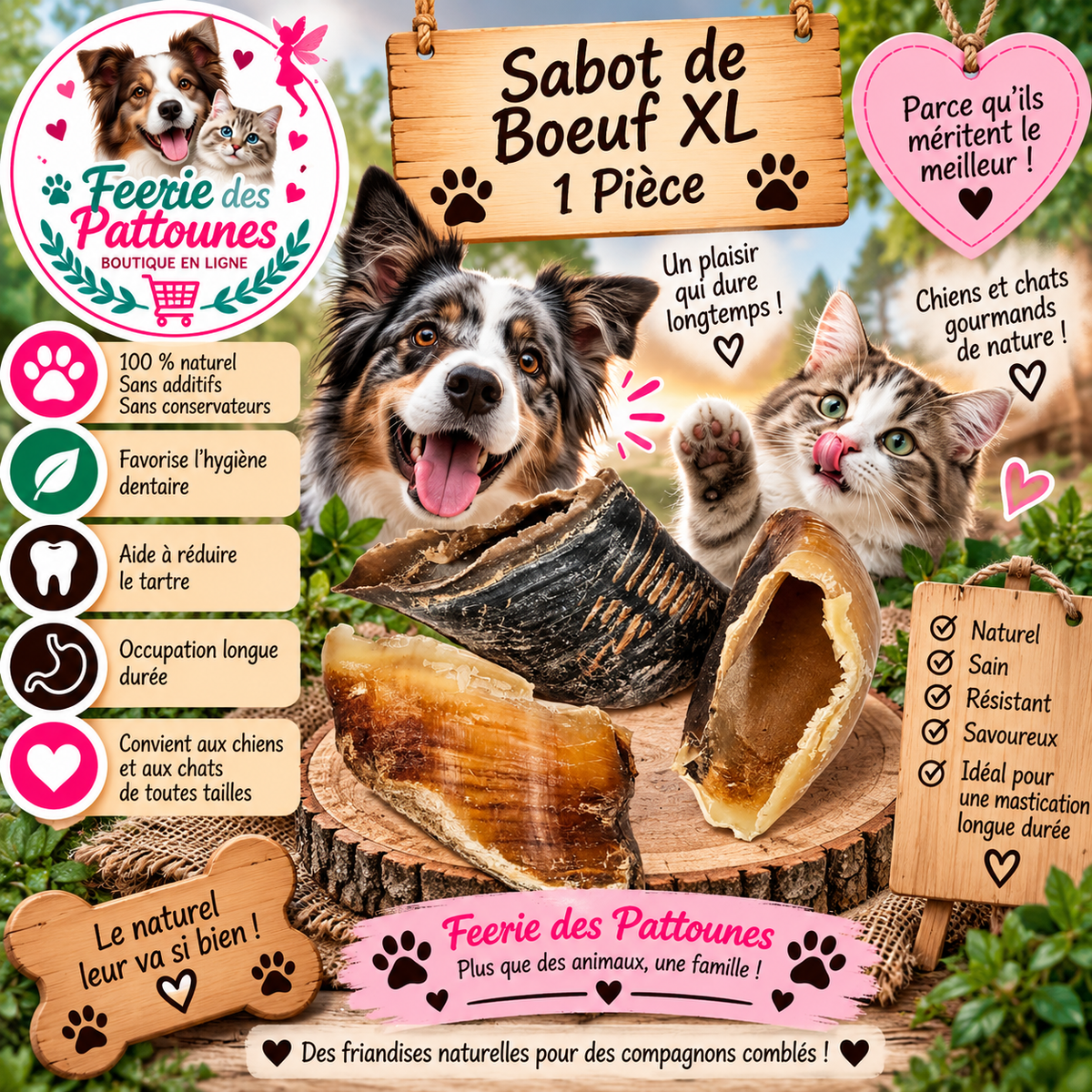 🐄💥 Sabot de Bœuf XL – 1 Pièce
