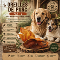 🐖 Oreilles de Porc – Friandises Naturelles pour Chien Lot de 2