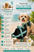 🐶 Harnais Bobby Easy Safe – Lagon (Tailles S • M)