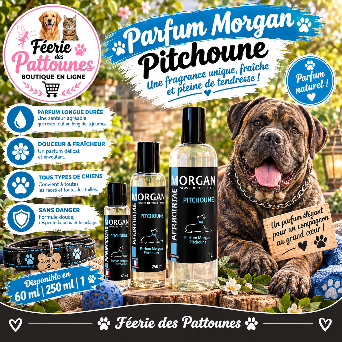 🌺✨ Parfum Morgan – Pitchoune (60 ml • 250 ml • 1 L)