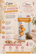 🍗🐟 Cubes au Poulet & Poisson – Les Filous (50 g)