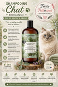 🐱🌿 Shampooing Chat – Biogance (250 ml)