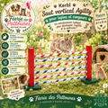 🐇📏 Kerbl – Saut Vertical Agility pour Lapins & Rongeurs (70 × 5 × 35 cm)