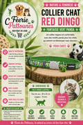 🐼💚🐾 Collier Red Dingo Fantaisie – Vert Panda (20 à 32 cm × 12 mm)