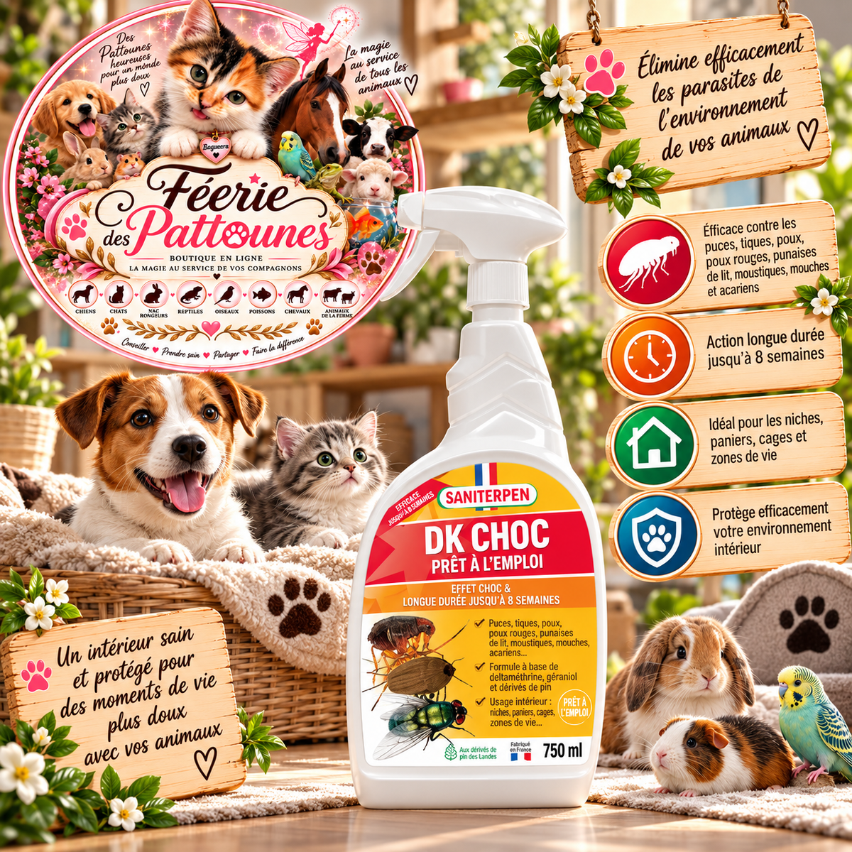 🦟 Saniterpen Insecticide DK Choc Spray – 750 ml