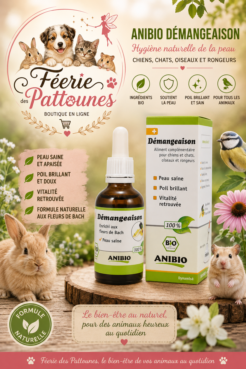 🌿🐾 Anibio Démangeaison – 50 ml