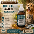 🐟 Huile de Sardine – Complément Naturel Chiens & Chats (250 ml)