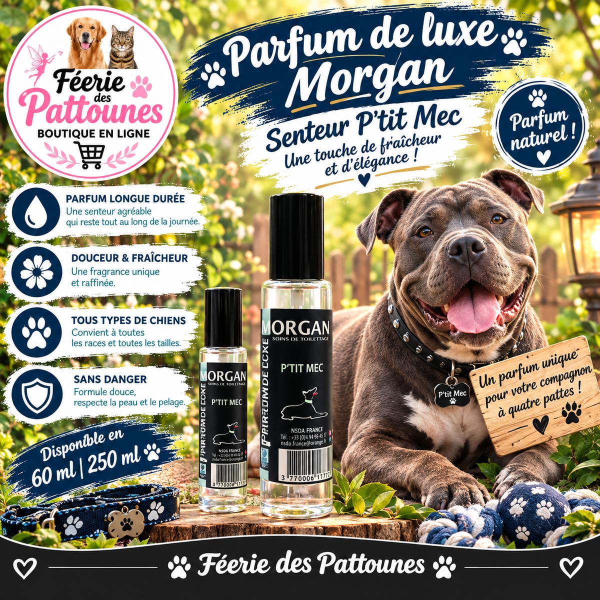 🌲✨ Parfum Morgan – Senteur P’tit Mec (60 ml • 250 ml)