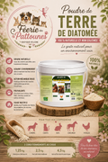 🌿 Terre de Diatomée – Non Calcinée • 100 % Naturelle (1,25 kg • 2,5 kg • 4,5 kg)