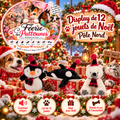 🎄❄️ Display de 12 Jouets de Noël Pôle Nord pour Chien – Peluches Sonores
