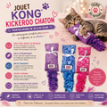 🐾 KONG® Kickeroo Chaton – Jouet de Chasse & Herbe à Chat (21 cm)