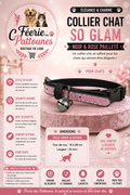 ✨🐾 Collier So Glam – Pour Chat (16 à 28 cm × 10 mm)