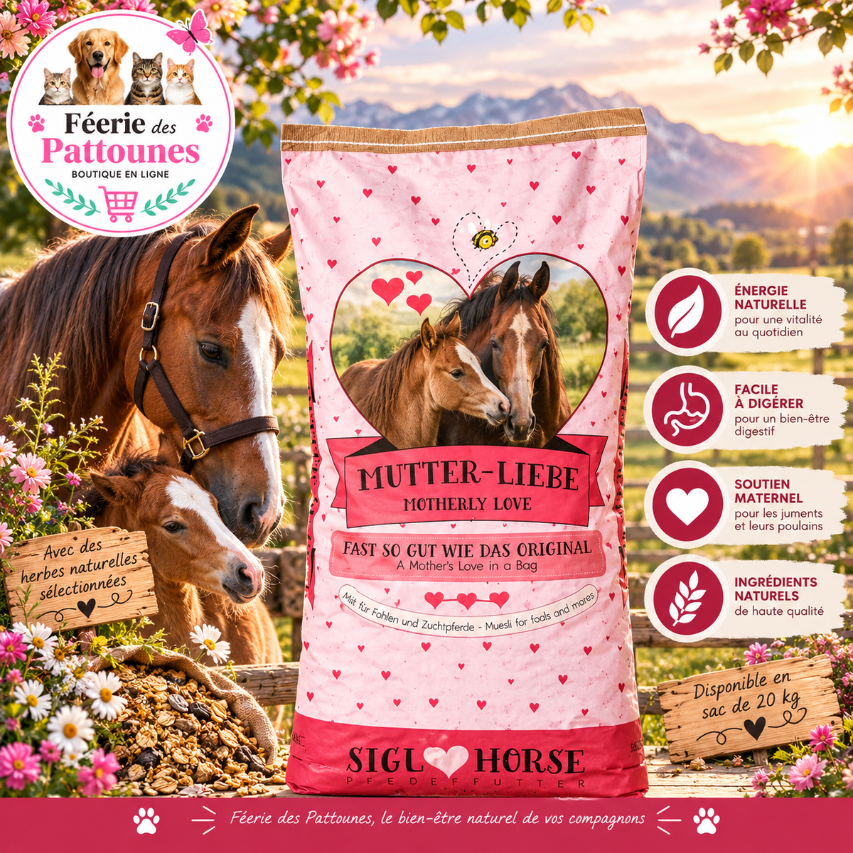 🍼🐴 Siglhorse – Amour Maternel “Mutter‑Liebe” (20 kg)