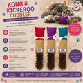 🐾 KONG® Kickeroo Cuddler – Jouet de Chasse & Coups de Patte Arrière