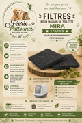 🌬️ Filtres à Charbon pour Maison de Toilette Mira – Lot de 2 (Savic)