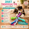🐾 Jouet Trousseau TPR pour Chiot – 15 cm