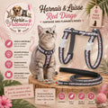 🦩 Harnais & Laisse Fantaisie Flamants Rose – Red Dingo (Chat)