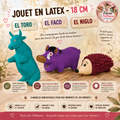 🐾 Jouet en Latex Sonore – 18 cm (Taureau • Phacochère • Hérisson)