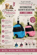 🎒 Distributeur de Sachets Déjection 2‑en‑1 – Rose ou Bleu (12 × 9 × 2 cm)