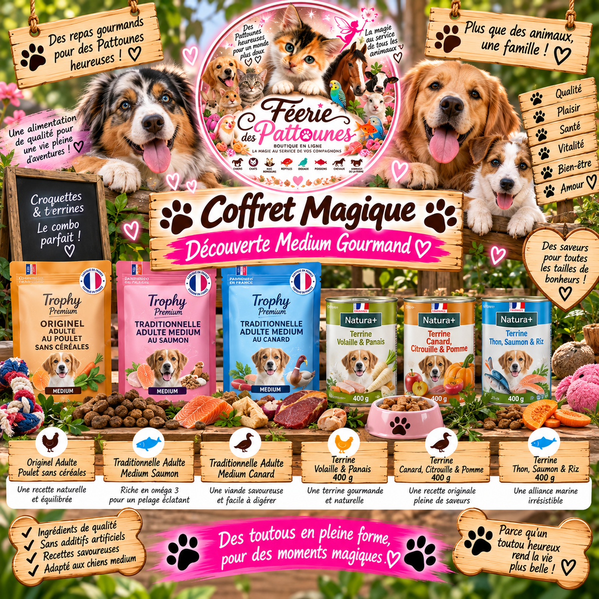🐶🎁 Coffret Magique – Découverte Medium Gourmand