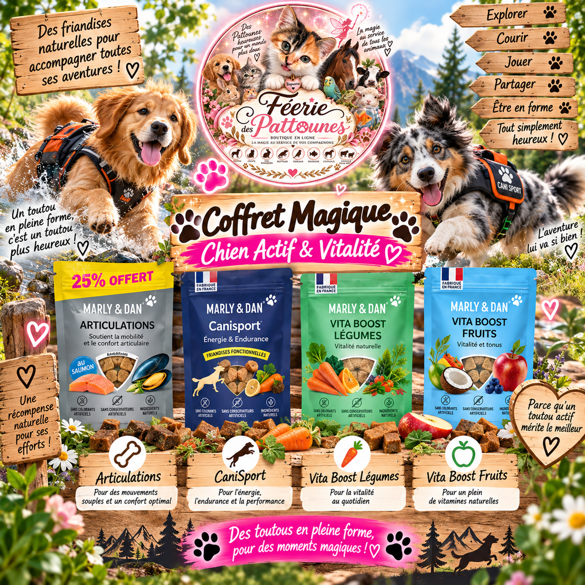 💪🎁 Coffret Magique – Chien Actif & Vitalité