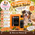 🐾✨ Shampoing Morgan – Huile de Jojoba & Senteur Pêche (250 ml • 1 L • 5 L)