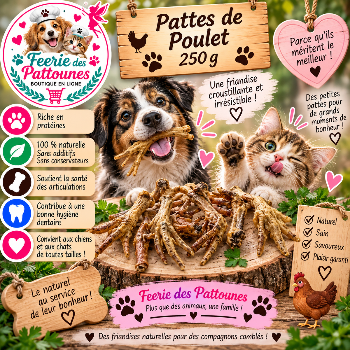 🐔✨ Pattes de Poulet – 250 g