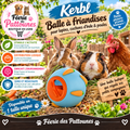 🐇🐹🐔 Kerbl – Balle à Friandises pour Lapins, Cochons d’Inde & Poules