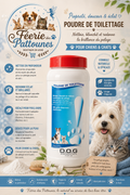 🐾 Dog Génération – Poudre de Toilettage (400 g)
