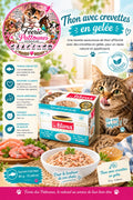 🐱🦐🐟 Thon & Crevettes en Gelée – 85 g (x12)