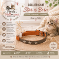 ⭐🐾 Collier Star is Born – Pour Chat (16 à 28 cm × 10 mm)