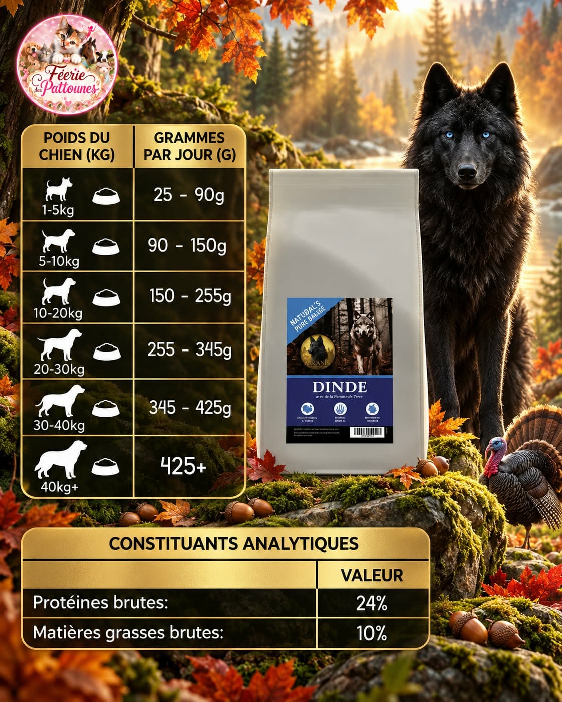 🐾 Croquettes Low Grain – Dinde & Riz – Chien Adulte (12 kg)