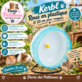 🌀🐹 Kerbl – Roue en Plastique Ø 20 cm pour Rongeurs