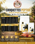 🐾 Croquettes Peptide+ – Vitalité Hypoallergénique – Chien Tout Âge (1,5 kg • 10 kg)