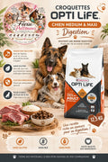 🐶🌿 Opti Life – Chien Medium & Maxi Digestion – Agneau & Riz – 12.5 kg