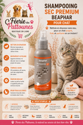 🐱🌸 Shampooing Sec Premium – Beaphar Chat (200 ml)