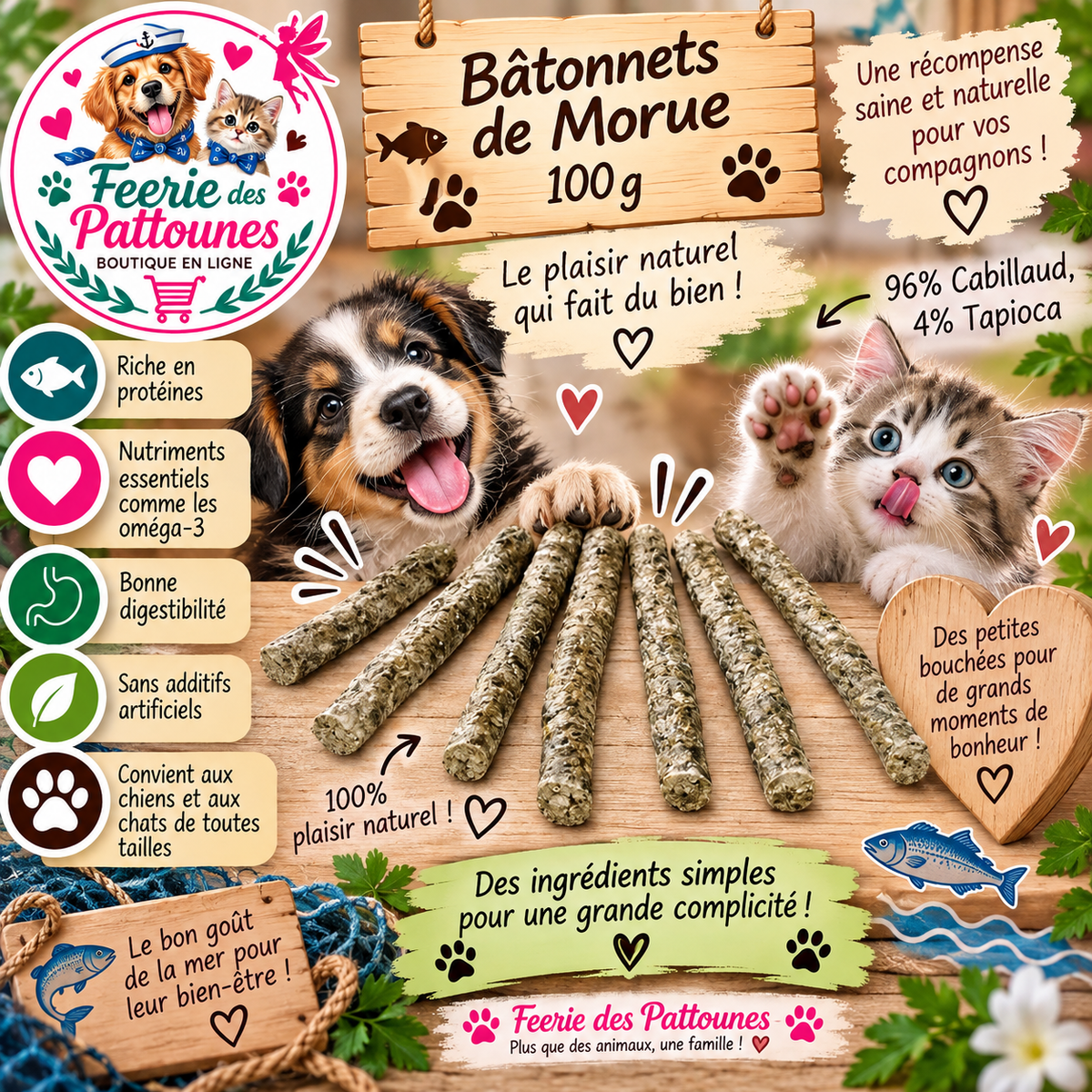 🐟✨ Bâtonnets de Morue – 100 g