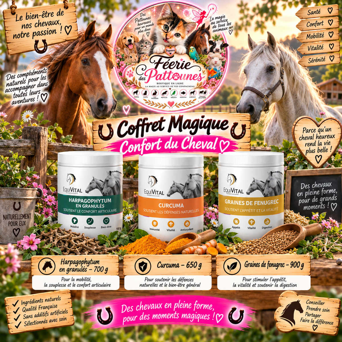🐴🎁 Coffret Magique – Confort du Cheval ✨