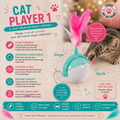 🎮 Cat Player 1 – Jouet Interactif pour Chat (Sans Pile)