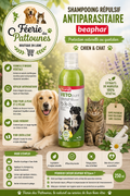 🛡️🐶 Shampooing Répulsif Antiparasitaire – VETOpure Beaphar (250 ml)