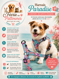 🌴🐶 Harnais Paradise – Deux en Un (Tailles S • M)