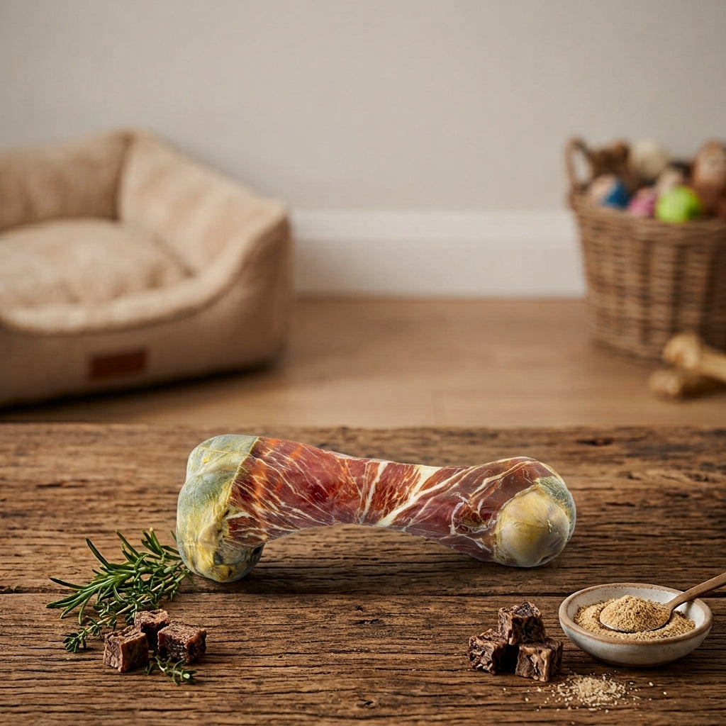 🐖 Os de Jambon XL Serrano – Friandise Naturelle & Premium pour Chien