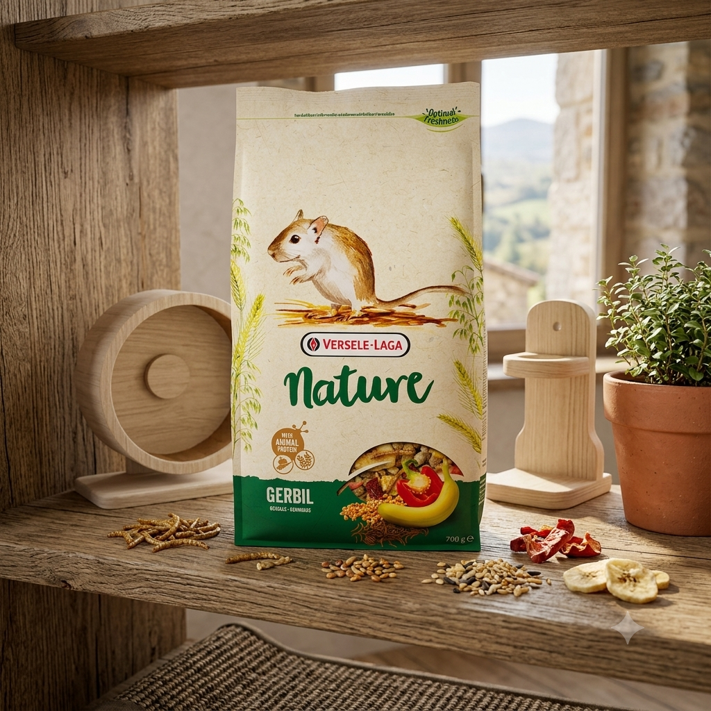 🐾 Gerbille Nature – Aliment Premium pour Gerbille – Versele Laga – 700 g