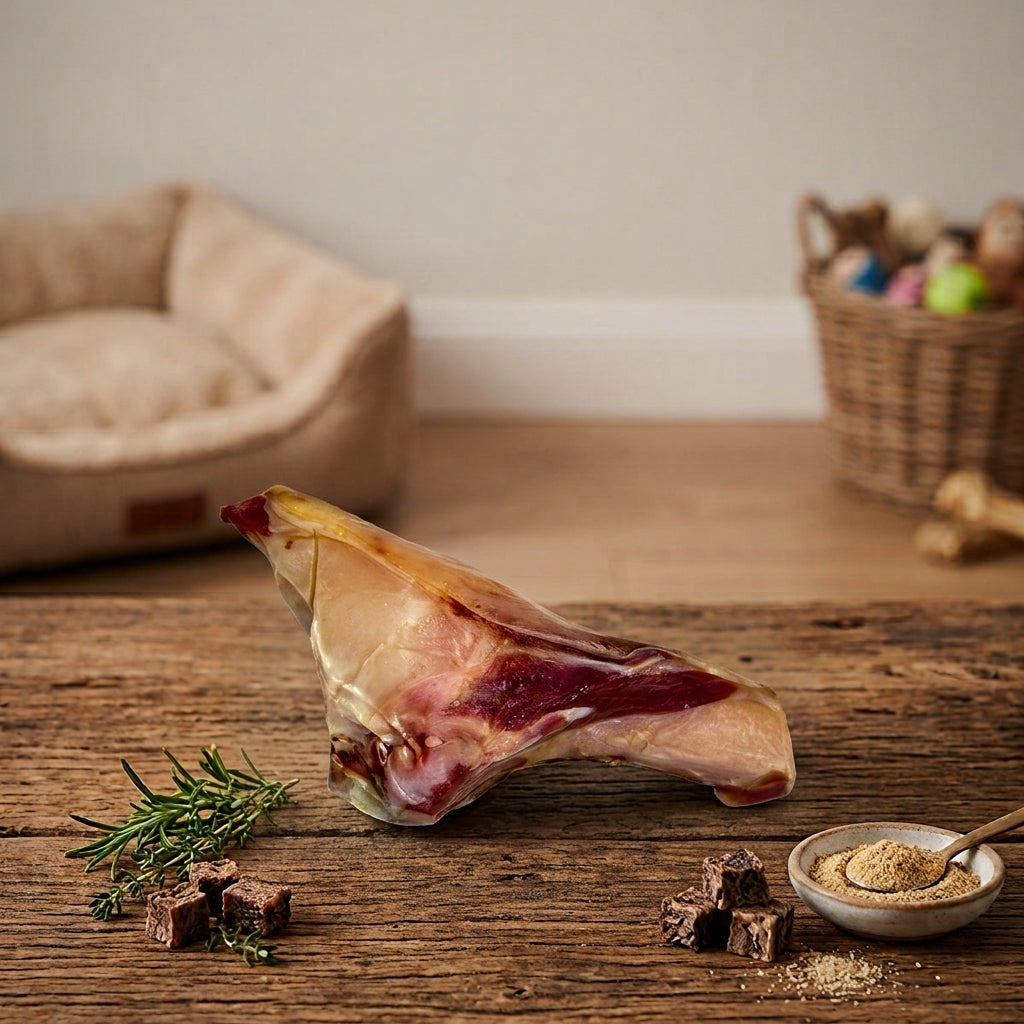 🐖 Côte de Jambon Serrano – Friandise Naturelle & Savoureuse pour Chien (1 pièce)